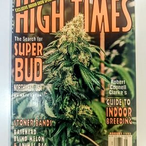 Vintage High Times August 1993 Super Bud Search Indoor Breeding Cannabis Culture